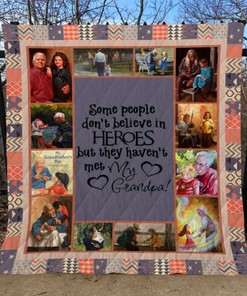 Grandpa Granddaughter Quilt Blanket Bedding Set
