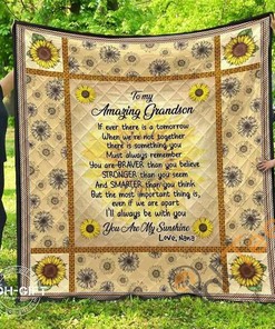 Grandson/Grandma You Are My Sunshine Love, Nana Quilt Blanket Bedding Set