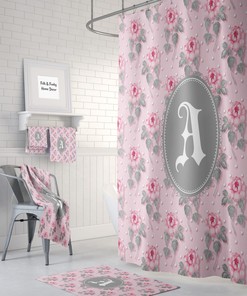 Granny Chic Shower Curtain, Personalized Bathroom Decor