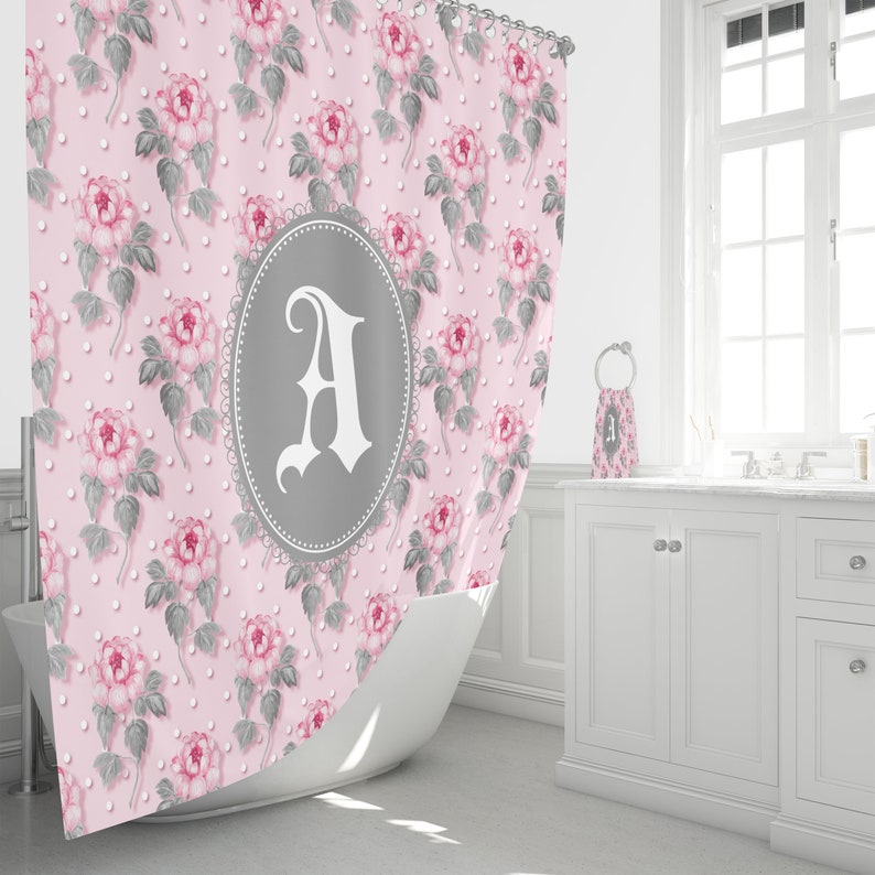 Granny Chic Shower Curtain, Personalized Bathroom Decor - Image 2