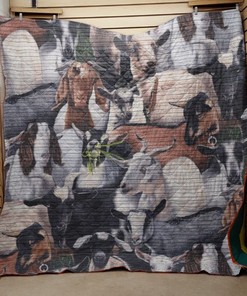 Graphic Goat Together Quilt Blanket Bedding Set