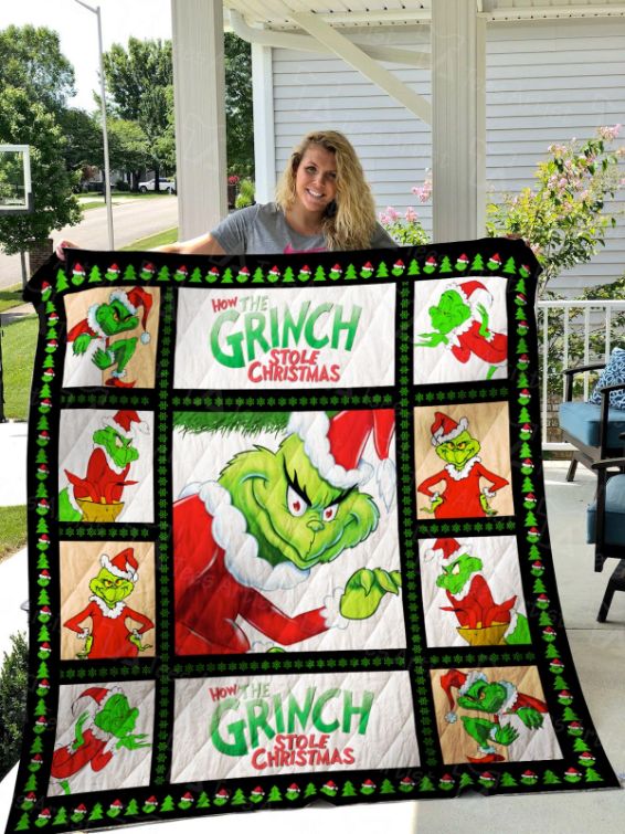 Graphics Christmas Chracter Grinch Collection Quilt Blanket Bedding Set