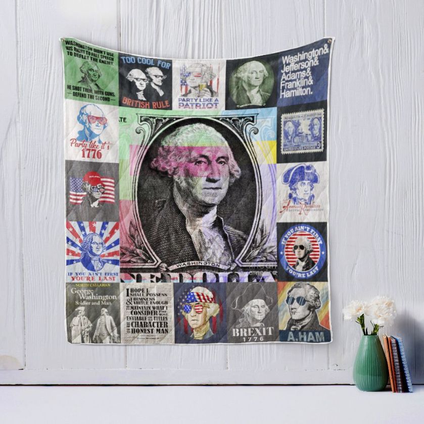 Graphics George Washington Quilt Blanket Bedding Set