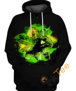 Grass Type Inspired Pokemon Hoodie 3D