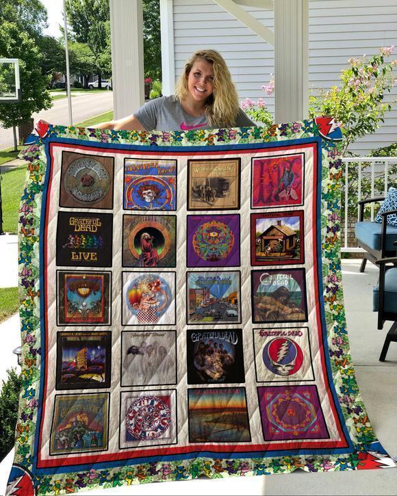 Grateful Dead 02 Quilt Blanket Bedding Set for Home Décor