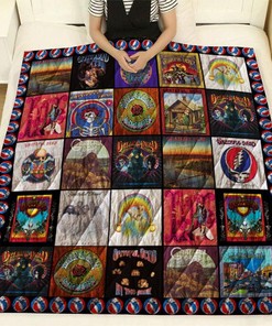 Grateful Dead Albums Collection Quilt Blanket Bedding Set