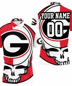 Grateful Dead Georgia Bulldogs Bolt Skull 3d Personalized 3D All Over Print Polo Shirt