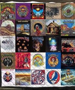 Grateful Dead Rock Band Albums Blanket Rock And Roll Gift For Lovers Quilt