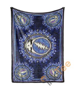 Grateful Dead Sherpa Blanket Fleece Blanket Gifts for Family