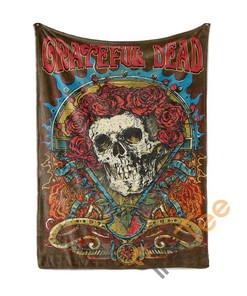 Grateful Dead Sherpa Blanket Fleece Blanket Gifts for Family, for Couple