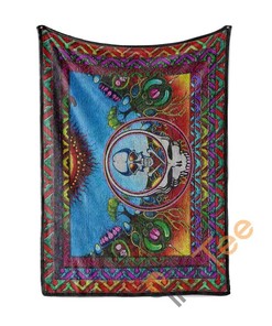 Grateful Dead Sherpa Fleece Blanket Gifts for Family