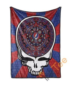 Grateful Dead Sherpa Fleece Blanket Gifts for Family, for Couple
