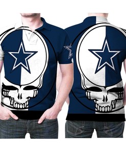 Grateful Dead Skull Dallas Cowboys 3d Designed For Dallas Cowboys Grateful Dead Fan Polo Shirt All Over Print Shirt 3d T-shirt