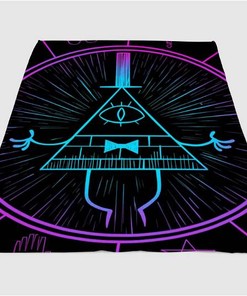 Gravity Falls Icon Sherpa Fleece Blanket Gifts for Family, for Couple