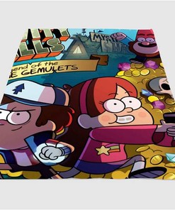 Gravity Falls Power Sherpa Fleece Blanket Gifts for Family, for Couple