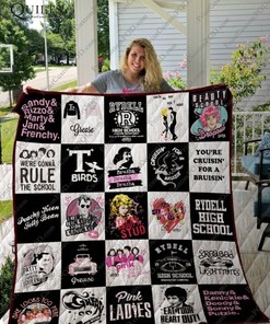 Grease Collection Rydell High School Quilt Blanket Bedding Set