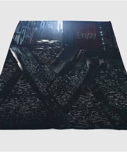 Great Builder Blade Runner 2049 Sherpa Fleece Blanket Gifts for Family, for Couple