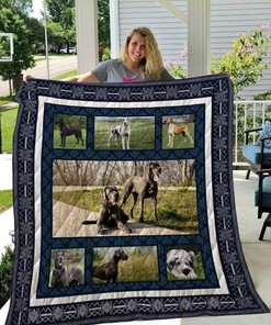 Great Dane Playing Outside Quilt Blanket Bedding Set