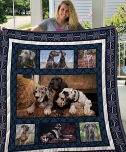 Great Dane Quilt Blanket Bedding Set Gifts for Dog Lovers