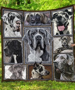 Great Dane Quilt Blanket Bedding Set for Home Décor