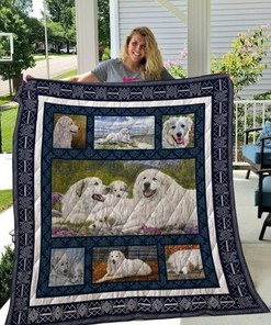 Great Pyrenees Dog Pets Quilt Blanket Bedding Set
