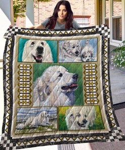 Great Pyrenees Dog Quilt Blanket Bedding Set for Home Décor