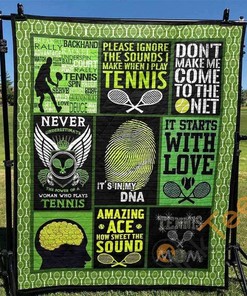 Great Sound Of Tennis Quilt Blanket Bedding Set