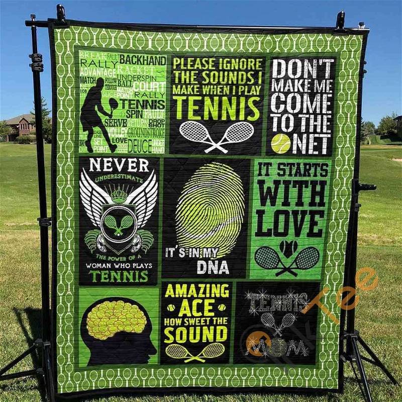 Great Sound Of Tennis Quilt Blanket Bedding Set