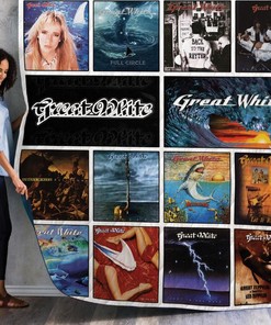 Great White Rock Band Collection Quilt Blanket