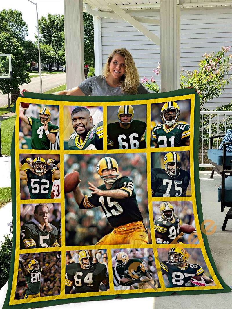 Green Bay Legends Await with 01 Quilt Blanket Bedding Set