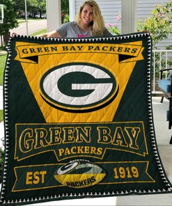 Green Bay Packer Quilt Blanket Bedding Set Fan Gifts