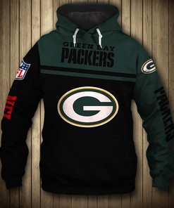 Green Bay Packers 3D Skull Hoodie Pullover Zip Hoodie for Fans