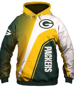 Green Bay Packers 3D Zip Hoodie Zip Hoodie Pullover Nfl