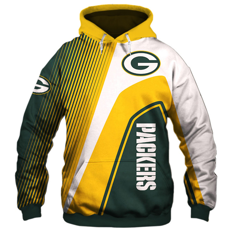 Green Bay Packers 3D Zip Hoodie Zip Hoodie Pullover Nfl