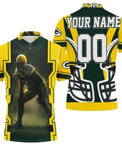 Green Bay Packers A. J. Hawk 50 For Fans Personalized Polo Shirt All Over Print Shirt 3d T-shirt