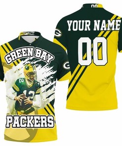 Green Bay Packers Aaron Rodgers 12 Illustrated For Fans Personalized 3D All Over Print Polo Shirt