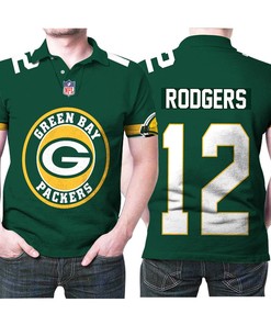 Green Bay Packers Aaron Rodgers 12 Legend Player 3d Printed Gift For Rodgers And Packers Fan Polo Shirt All Over Print Shirt 3d T-shirt