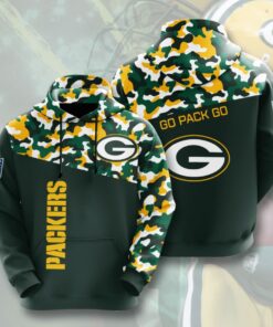Green Bay Packers Custom Sport All Over Print Hoodie 3D 3