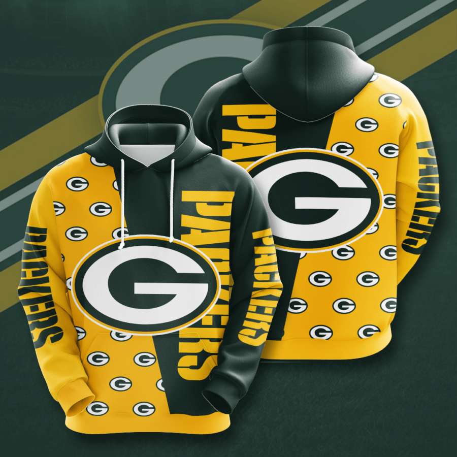 Green Bay Packers Custom Sport All Over Print Hoodie 3D 6