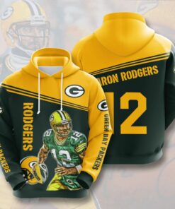 Green Bay Packers Custom Sport All Over Print Hoodie 3D 7