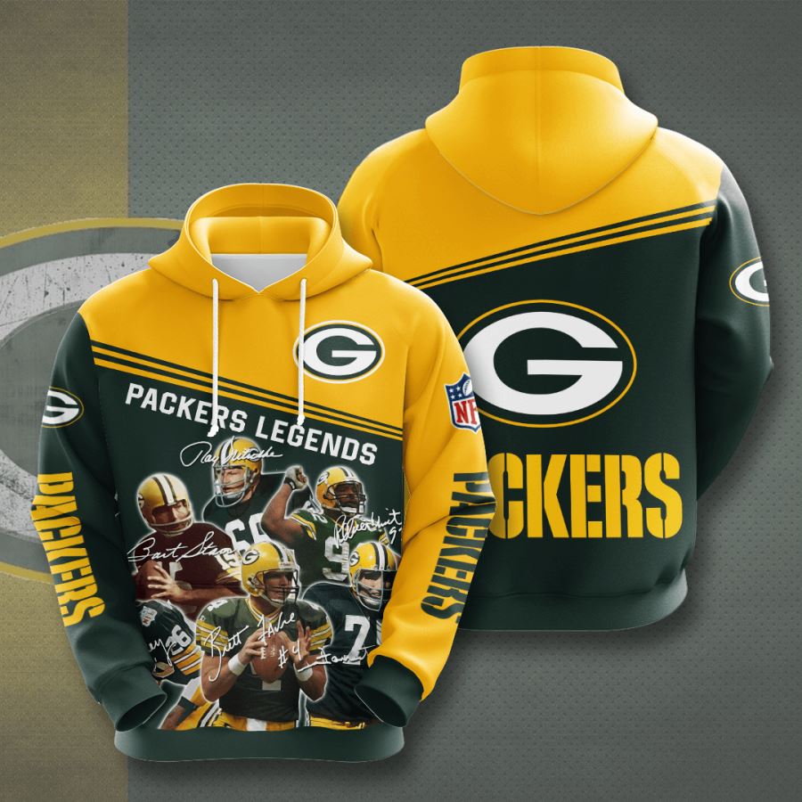 Green Bay Packers Custom Sport All Over Print Hoodie 3D 9