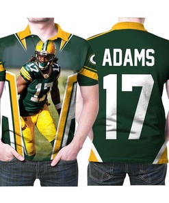 Green Bay Packers Davante Adams Legend 17 Nfl American Football Green 3d Designed Allover Gift For Packers Fans 1 Polo Shirt
