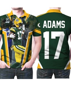 Green Bay Packers Davante Adams Legend 17 Nfl American Football Green 3d Designed Allover Gift For Packers Fans 2 Polo Shirt