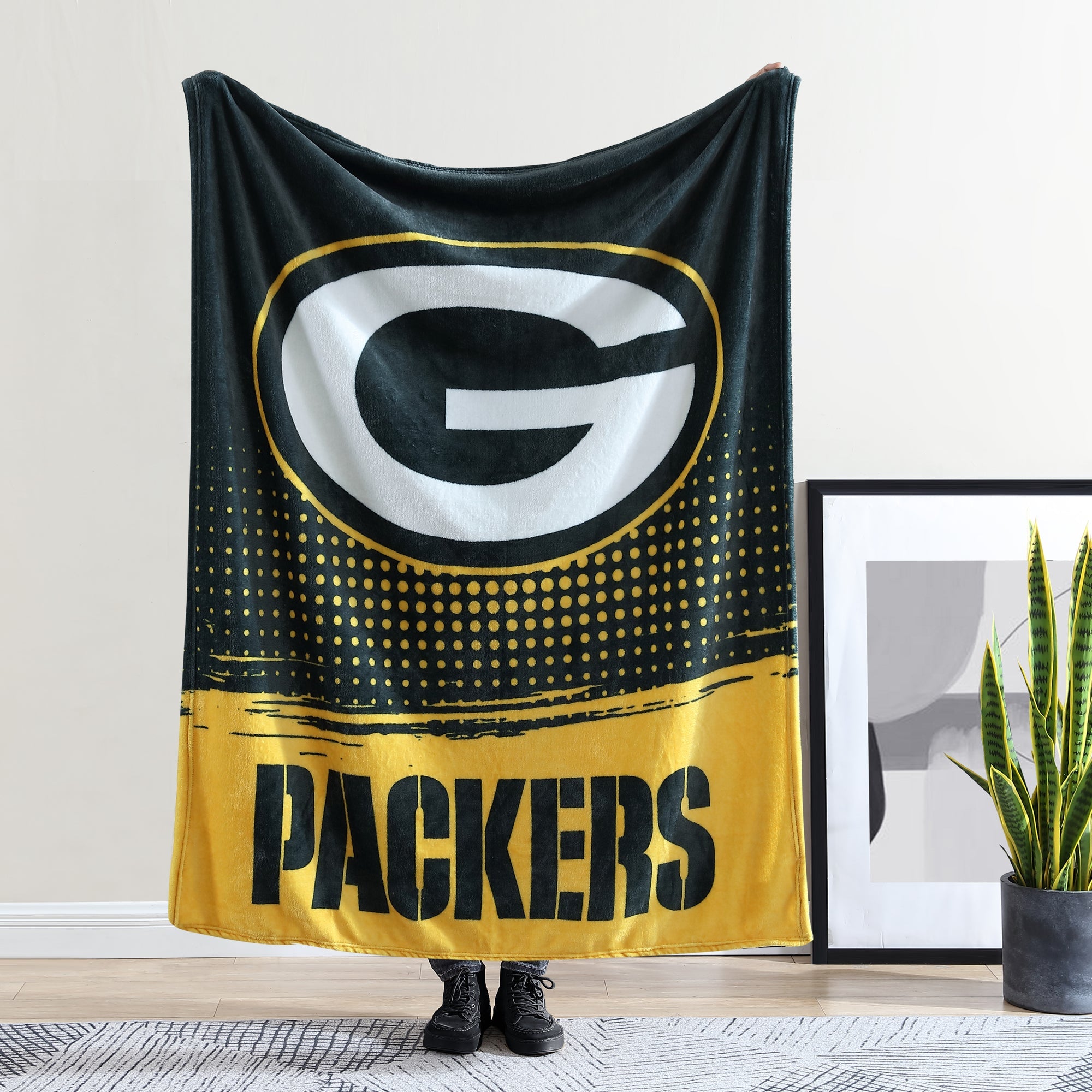 Green Bay Packers Fleece Blanket Sherpa Blanket Quilt Gifts for Fans