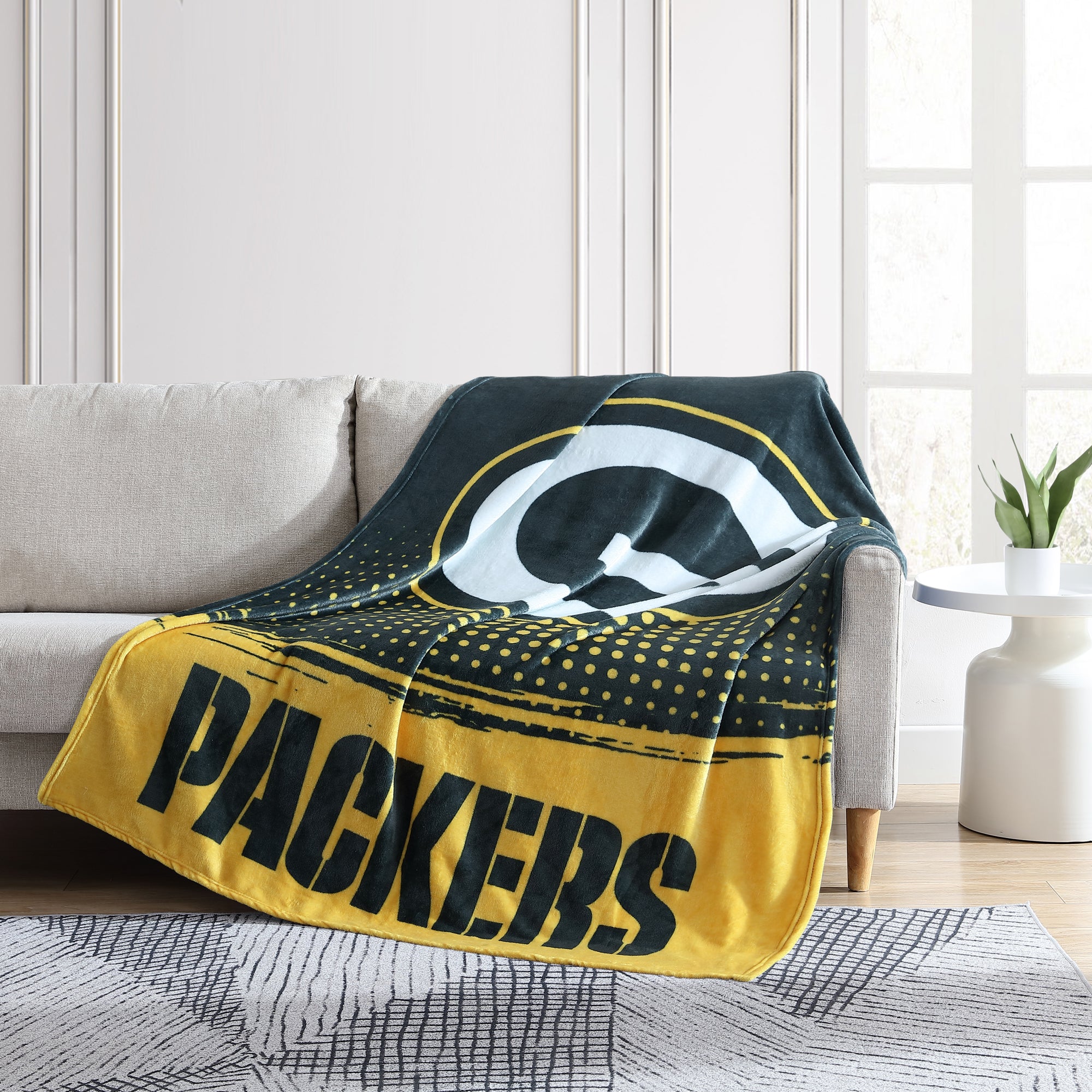 Green Bay Packers Fleece Blanket Sherpa Blanket Quilt Gifts for Fans - Image 2
