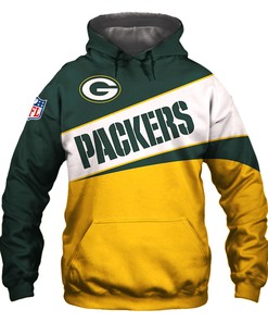 Green Bay Packers Hoodie 3D Zip Hoodie