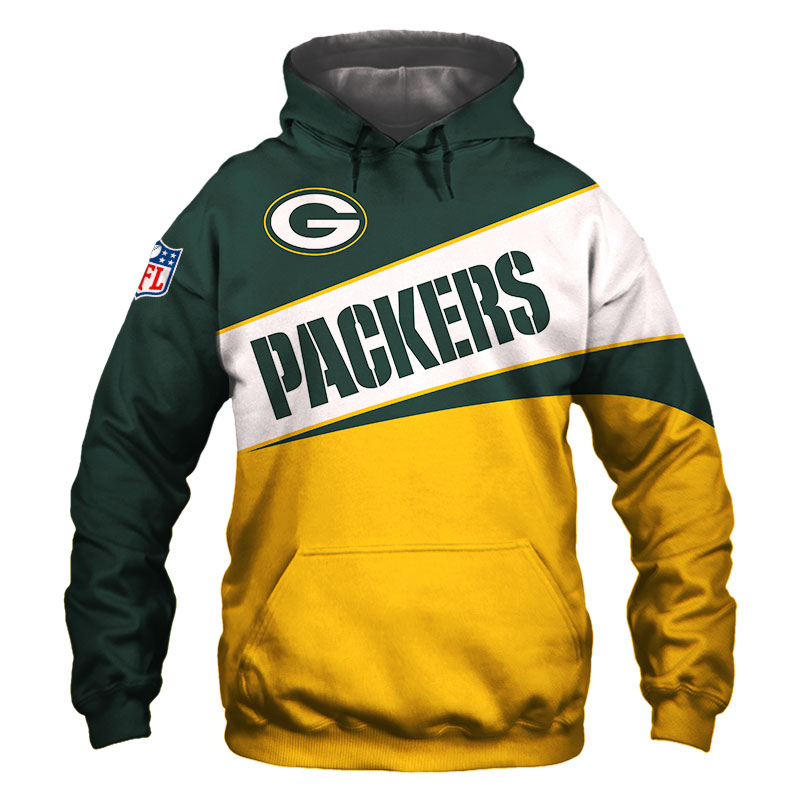 Green Bay Packers Hoodie 3D Zip Hoodie