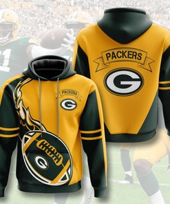 Green Bay Packers Hoodie Flame Balls Graphic Gift for Fans