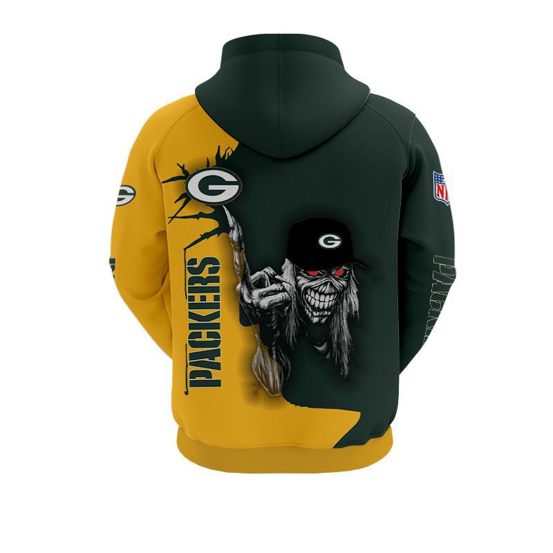 Green Bay Packers Hoodie Ultra Death Graphic Gift for Halloween - Image 2