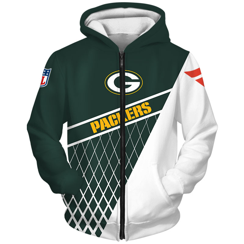 Green Bay Packers Hoodie Zip Hoodie Gift for Fan - Image 2